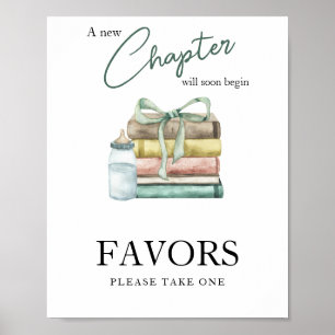 Poster Chapitre baby shower - Faveurs