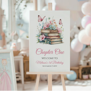 Poster Chapitre Un 1ère Fille Livre Premier Anniversaire