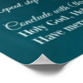 Poster Chaplet de miséricorde divine (Coin)