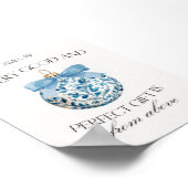 Poster Chaque bon et parfait cadeau Ornement bleu (Coin)