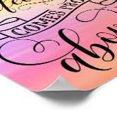 Poster Chaque cadeau parfait et bon vient d'en haut (Coin)