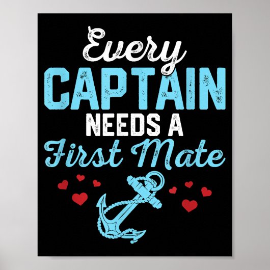 Poster Chaque capitaine a besoin d'un second (Devant)