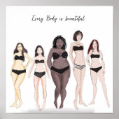 Poster Chaque corps est beau, (Devant)