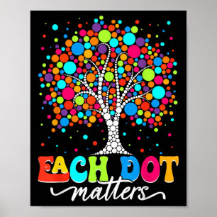 Poster Chaque Dot S Arbre Pois Joyeux Dot Day Enfants Fil