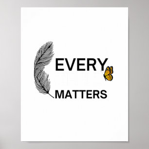 Poster Chaque enfant S _ Orange Day_ Sticker