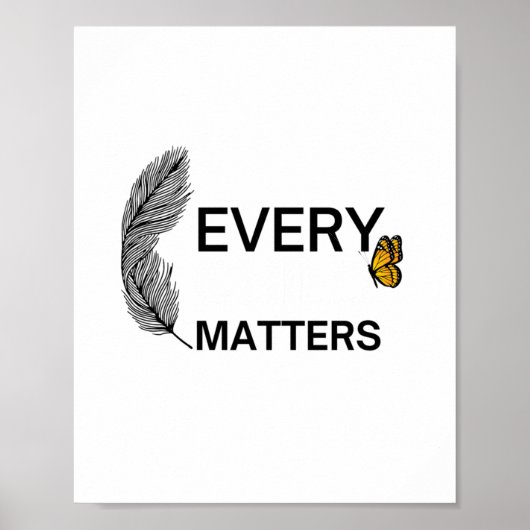 Poster Chaque enfant S _ Orange Day_ Sticker (Devant)