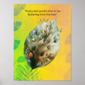 Poster Chaque Feuille Parle Bliss Verdure Foliage Paysage (Devant)