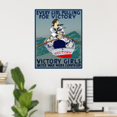 Poster Chaque Fille Tirant Pour La Victoire (Bureau à domicile)