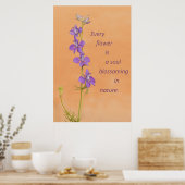 Poster Chaque Fleur (Cuisine)
