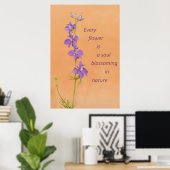 Poster Chaque Fleur (Bureau à domicile)
