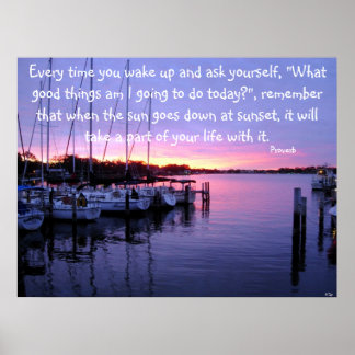 Poster Chaque fois que vous vous réveillez et demandez...