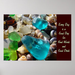 Poster Chaque jour Bonne journée Genre Words Good Deeds A