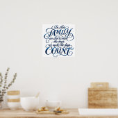 Poster Chaque Jour Compte (Cuisine)