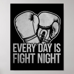 Poster Chaque Jour Est Battre Night Boxer Sports Force Gy