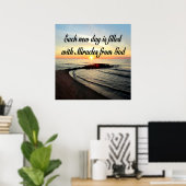 POSTER CHAQUE JOUR EST DES MIRACLES DE DIEU (Bureau à domicile)