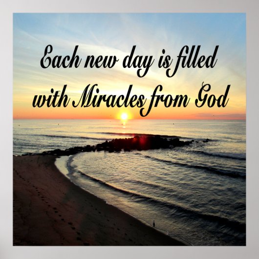 POSTER CHAQUE JOUR EST DES MIRACLES DE DIEU (Devant)