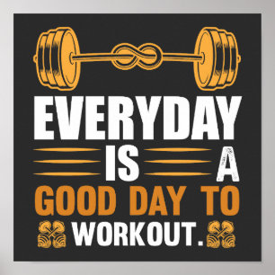 Poster Chaque Jour Est Un Bon Jour Pour Faire Du Sport T-