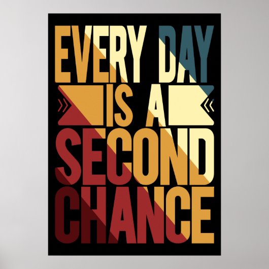 Poster Chaque Jour Est Une Deuxième Chance (Devant)