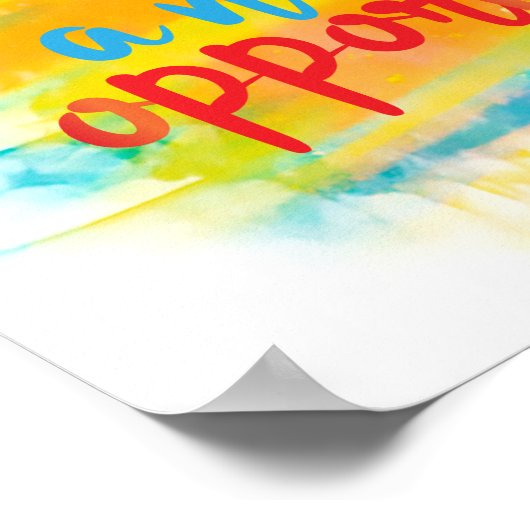 Poster Chaque Jour Est Une Nouvelle Citation De Script Op (Coin)