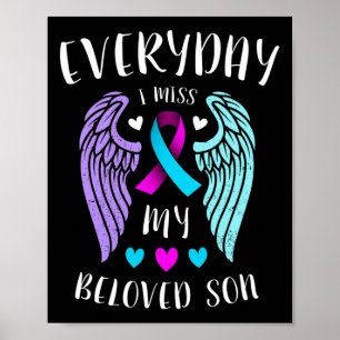Poster Chaque Jour, Mon Fils Bien-Aimé Me Manque - Sensib
