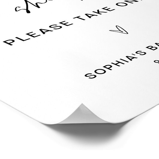 Poster CHAQUE LEIGH Pop It When She Pops Sign (Coin)