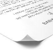 Poster CHAQUE LEIGH Un Message Du Signe Bump (Coin)