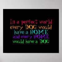 poster chaque maison devrait avoir un chien