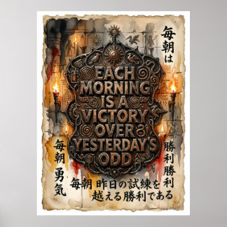 Poster chaque matin est une victoire sur le bizarre d'hie