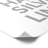 Poster Chaque nuage a un côté positif (Coin)