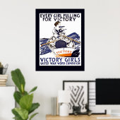 POSTER CHAQUE PETITE FILLE QUI PLAIDE POUR LA VICTOIRE 19 (Bureau à domicile)