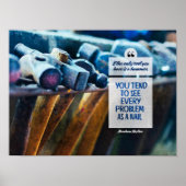 Poster Chaque Problème Comme Un Clou (Devant)