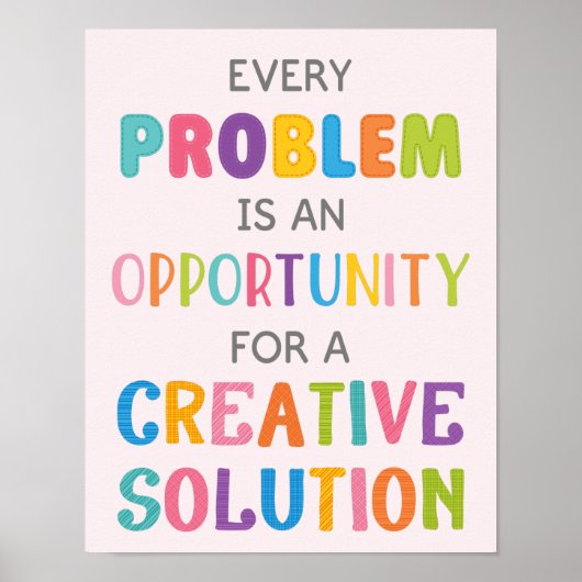 Poster Chaque Problème Est Une Opportunité De Croissance (Devant)