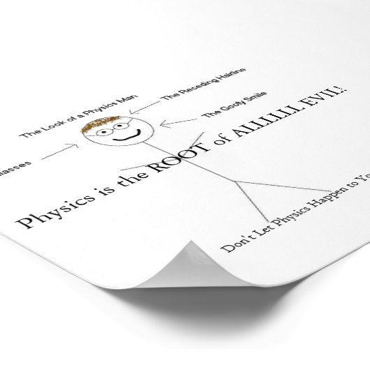 Poster Chaque professeur de physique (Coin)