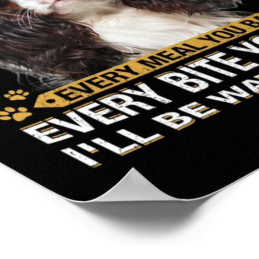 Poster Chaque Snack Que Vous Faites Drôle Cavalier King C (Coin)