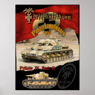 Poster Char allemand