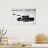 Poster Char de bataille du Soviétique T-54 (Cuisine)