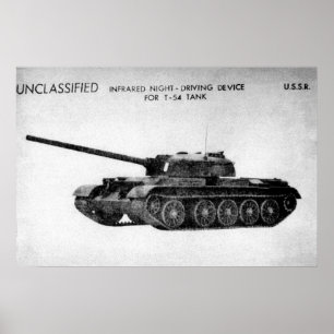 Poster Char de bataille du Soviétique T-54