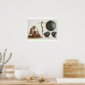 Poster Char milanais, arbalète et armure, plaque 17 fr (Cuisine)