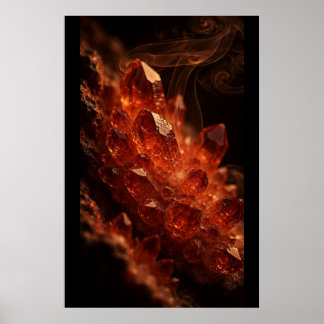 Poster Charbon ardent de cristal — Sphère de cristal, fle