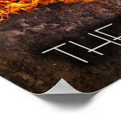 Poster Charbon : jeune fille (Coin)