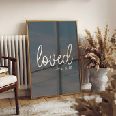 Poster Charcoal Love Faith Citation minimaliste