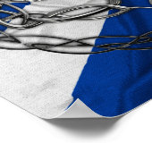 Poster Chardon de noeud celtique Chrome (Coin)