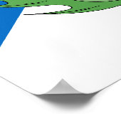Poster Chardon et Saltire écossais (Coin)