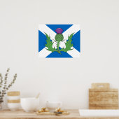 Poster Chardon et Saltire écossais (Cuisine)