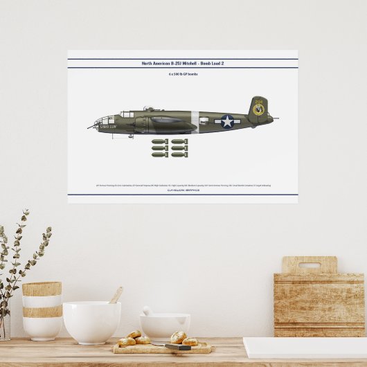 Poster Charge B-25 2 (Cuisine)