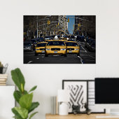 Poster Charge de cabine jaune (Bureau à domicile)