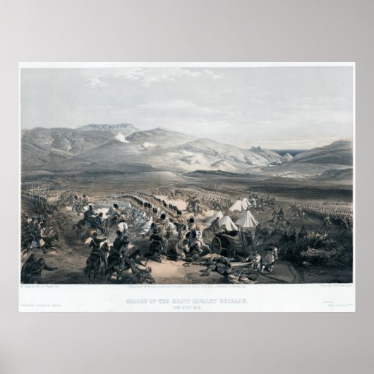 Poster Charge de la Brigade de cavalerie lourde (Devant)