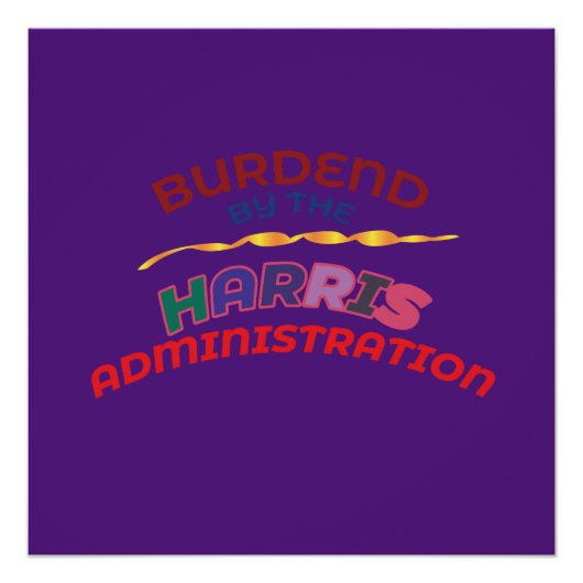 POSTER CHARGÉ PAR L'ADMINISTRATION HARRIS. (Devant)