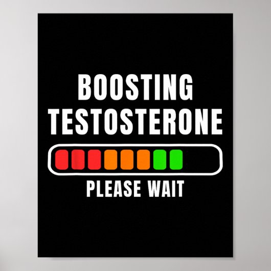 Poster Chargement de la testostérone boostée (Devant)