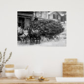 Poster Chargement des arbres de Noël, 1910 (Cuisine)